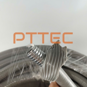 (Tiếng Việt) Ống ruột gà lõi thép bọc nhựa PVC chống thấm nước và dầu - Size (1/2”&3/4”) cuộn 50m